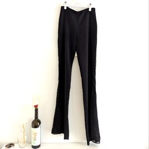 Alice and Olivia black dress pants with lace panel